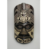 Donkerbruin Tiki masker (46 cm)