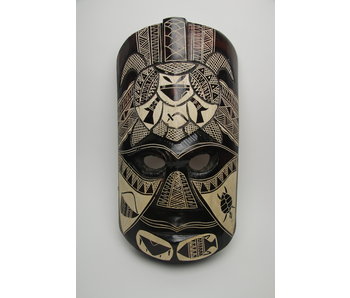 Maschera Tiki scura L (18" / 46 cm)