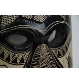 Donkerbruin Tiki masker (46 cm)