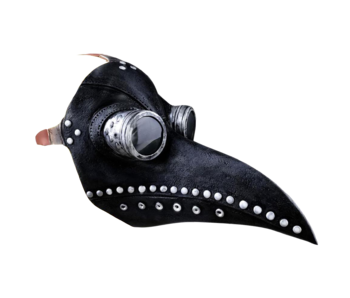 Beak mask (Plague Doctor) black/grey