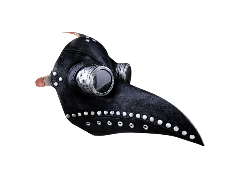 Beak mask (Pest / Plague Doctor mask) black/grey