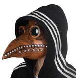 Beak mask (Pest / Plague Doctor mask) Copper brown - grey