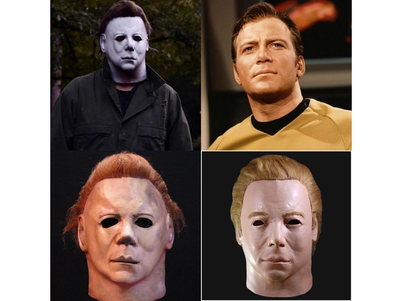 Captain Kirk mask (William Shatner) Star Trek / Michael Myers / Halloween