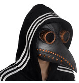 Beak mask (Plague Doctor) black/copper brown