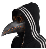 Beak mask (Plague Doctor) black/copper brown