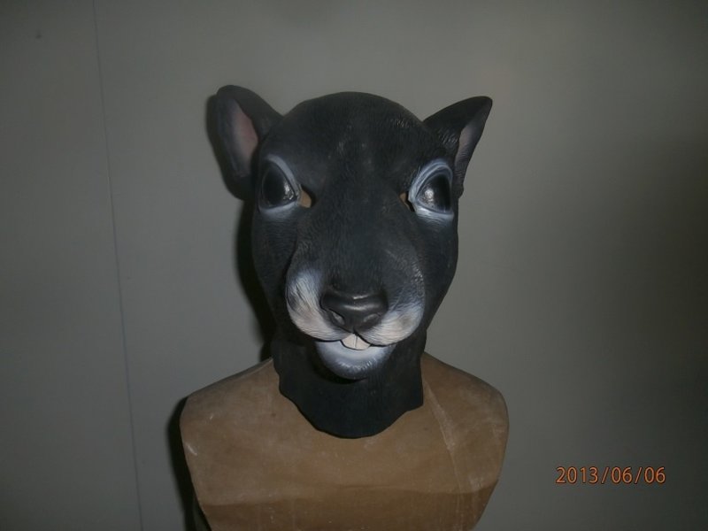 Rat mask (grey-black)