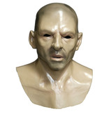 Masque d'homme (tête chauve) avec pièce de poitrine