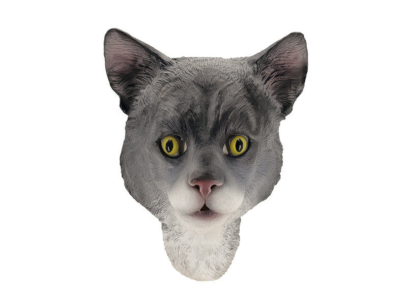 Maschera da gatto (grigio)