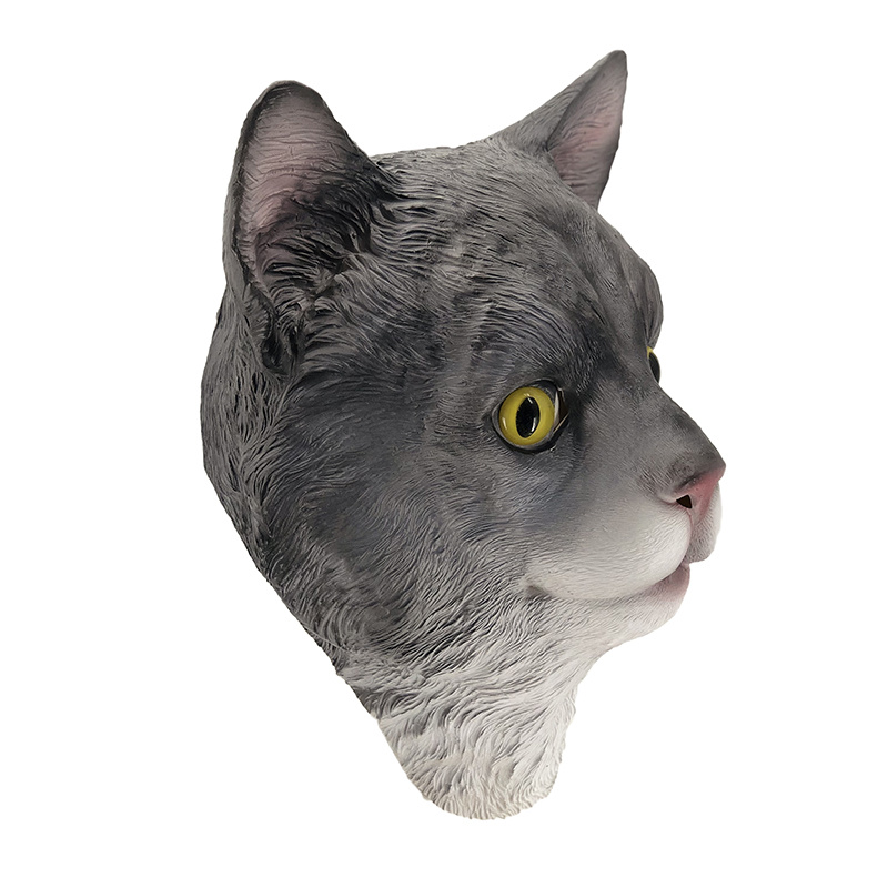 Maschera da gatto (grigio) 