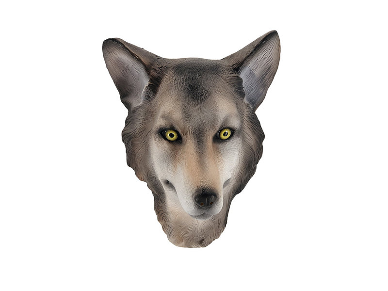 Grijze wolf masker