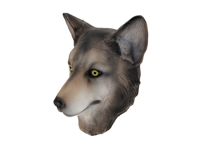 Grijze wolf masker