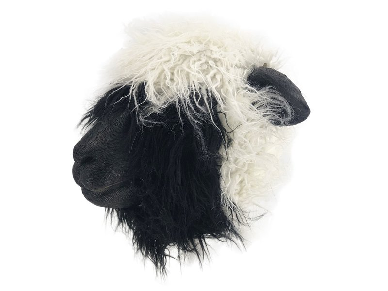 Black and white sheep mask (Valais)