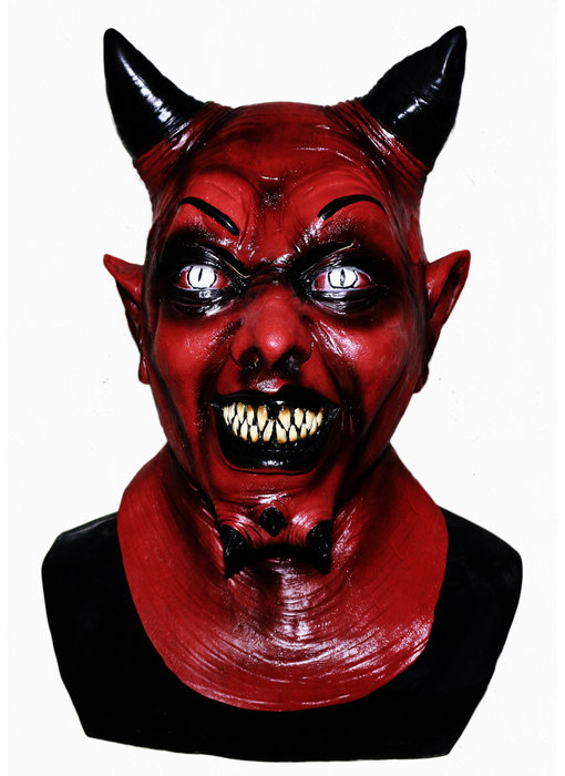 Maschera da diavolo Deluxe (rossa)