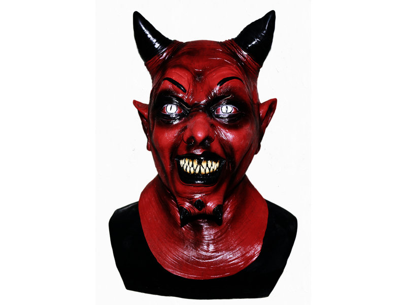 Teufelsmaske Deluxe (rot)