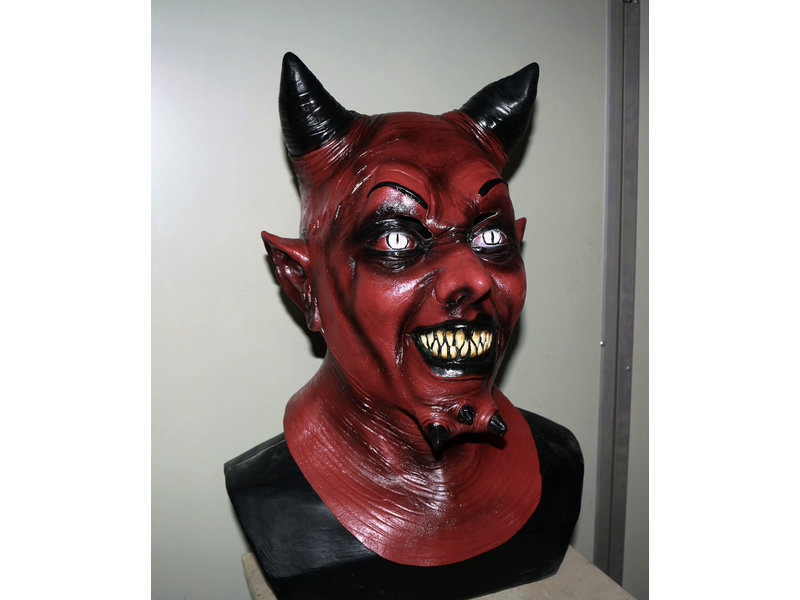 Duivel masker Deluxe (rood)