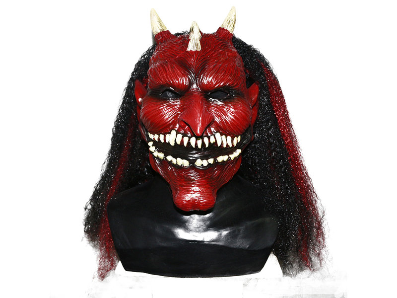 Maschera Hannya giapponese tradizionale, maschera Oni, maschera