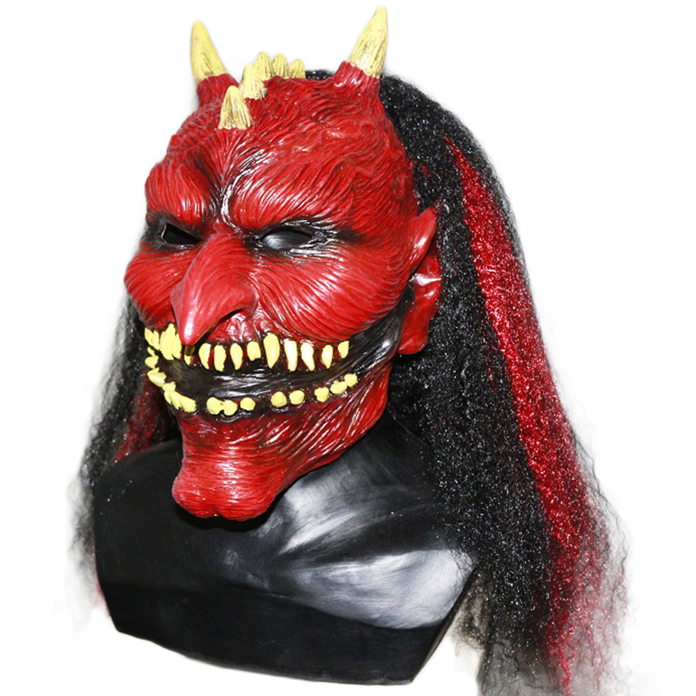 Masque Hanya De Démon Rouge De Culture Japonaise Ou Masque Oni