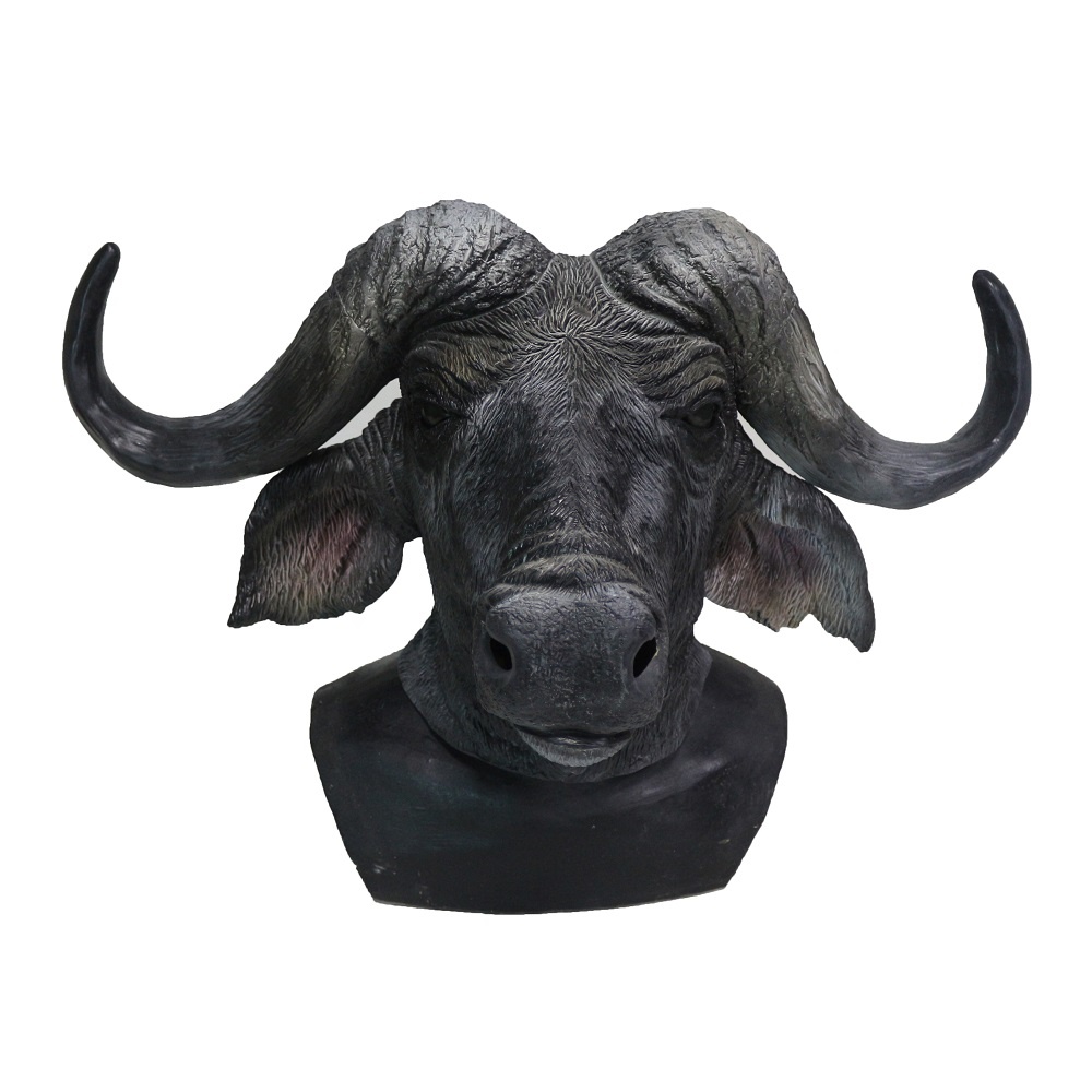 Telemacos Blandet Meander Buffalo mask (African water buffalo) - MisterMask.nl
