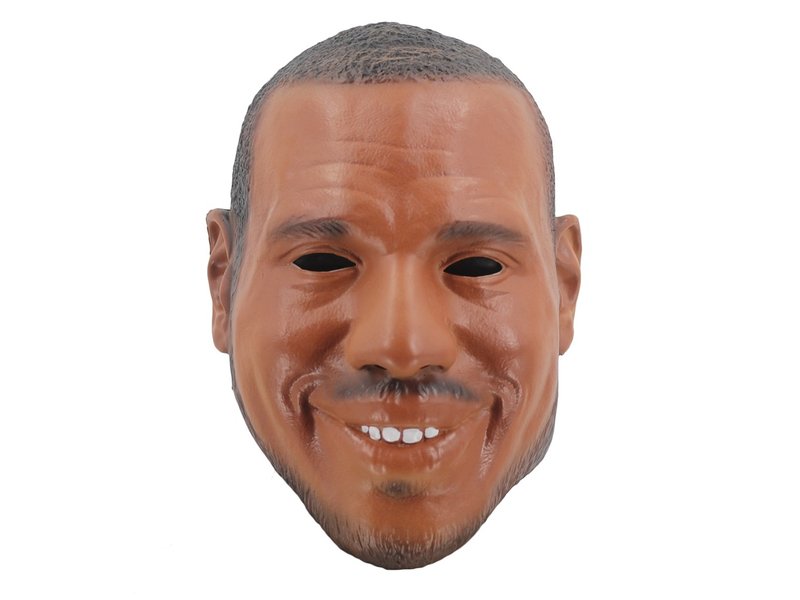 Masque d'homme noir (riant) 'Lebron James' (Célébrité)