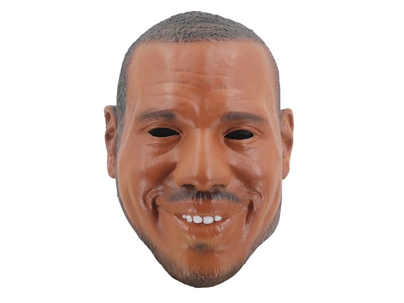 Schwarze Mannmaske (lachend) 'Lebron James' (Berühmtheit)