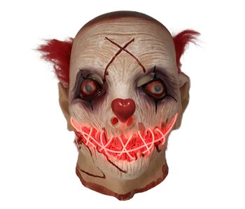 Horror Clown Maske (leuchtende LED)