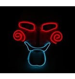 Jigsaw mask (luminous el wire led red blue)