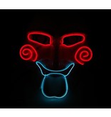 Masque Jigsaw (fil électrique lumineux led rouge bleu)