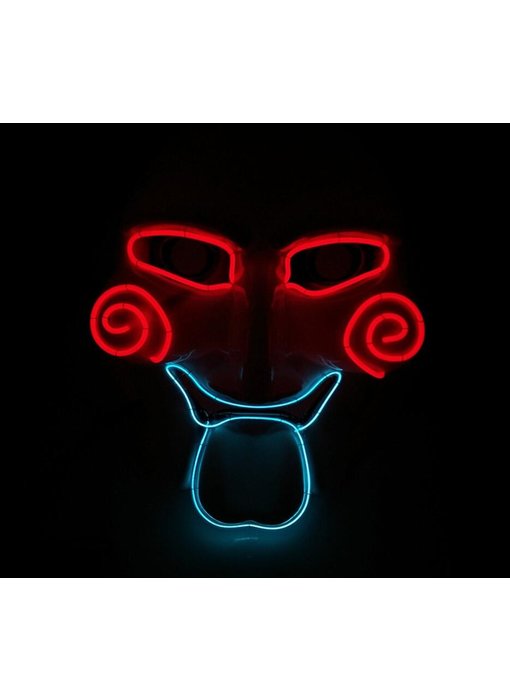 Jigsaw masker (led roodblauw)