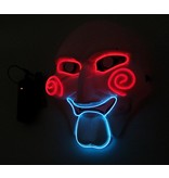 Jigsaw mask (luminous el wire led red blue)