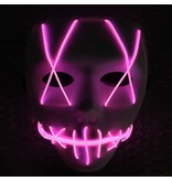 The Purge mask (luminous el wire led purple)