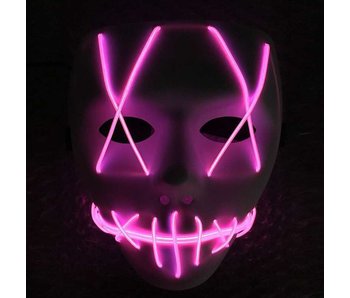 Maschera The Purge (luminoso led viola)