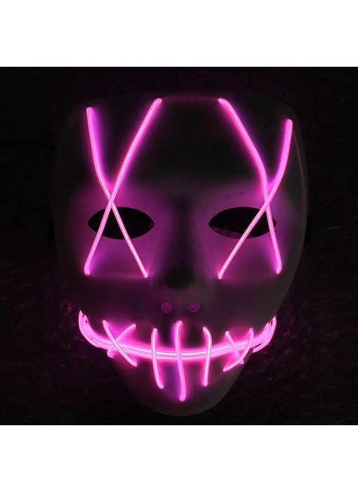 Masque The Purge (lumineux led violet)