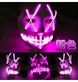 The Purge Maske (leuchtende El Wire LED lila)