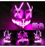 The Purge masker (lichtgevend el wire led paars)