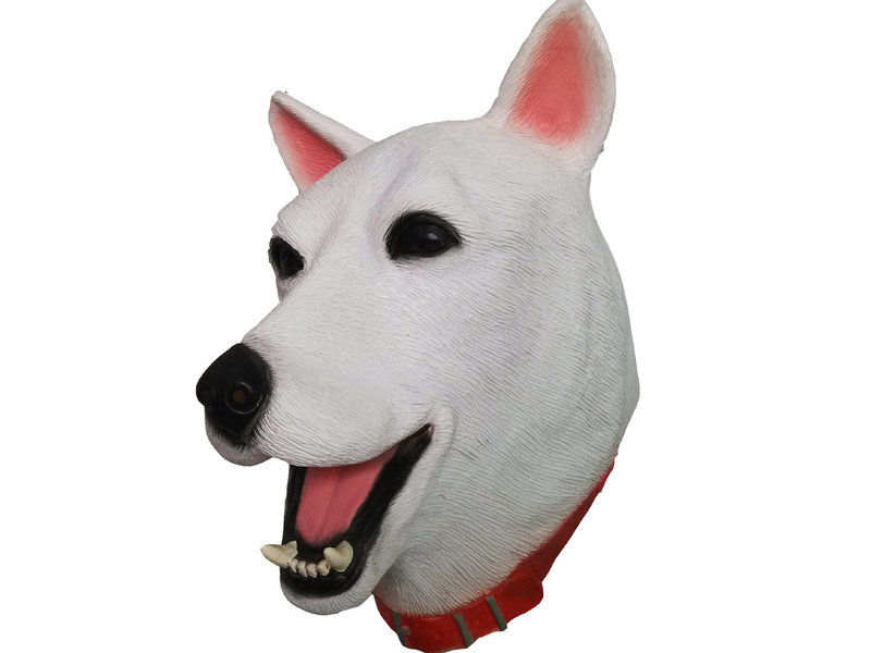 Maschera per cani (cane pastore bianco svizzero)