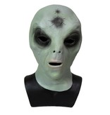 Klassiek Alien masker (groen/grijs)