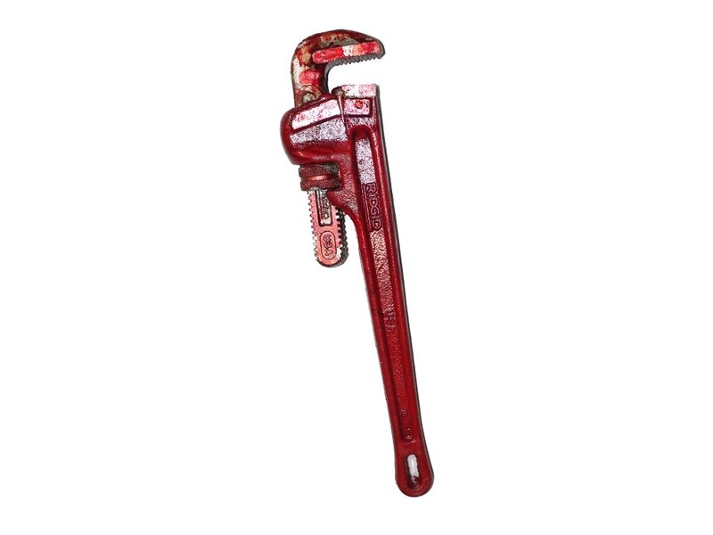 Bloody Pipe Wrench (foam) realistic lifelike movie attribute prop accessory