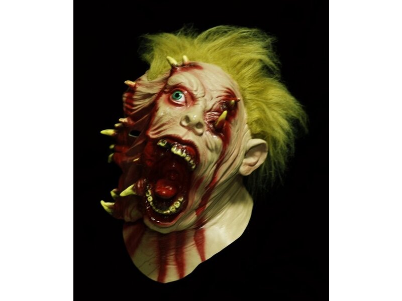 Maschera horror (gore mutante) con i capelli 