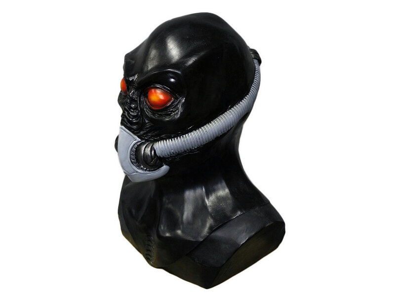 Alien masker 'The Invader' (zwart)