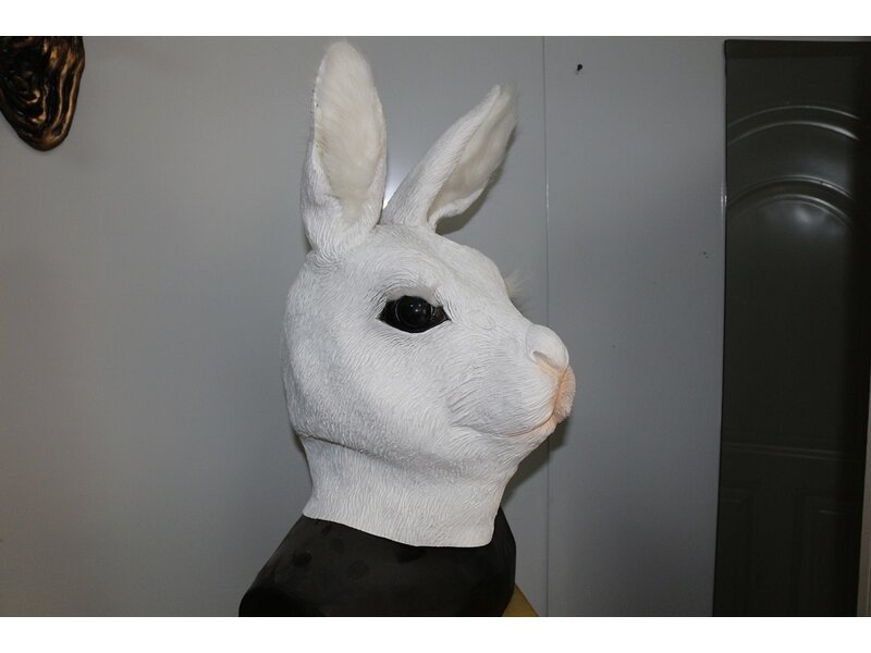 Maschera da coniglio (bianca)