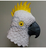 Maschera da uccello (cacatua crestato giallo)