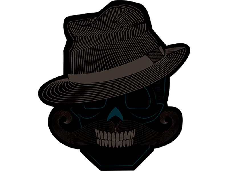 Masque LED 'Señor Dia de Muertos' (lumineux / brille dans le noir / Day of the dead)