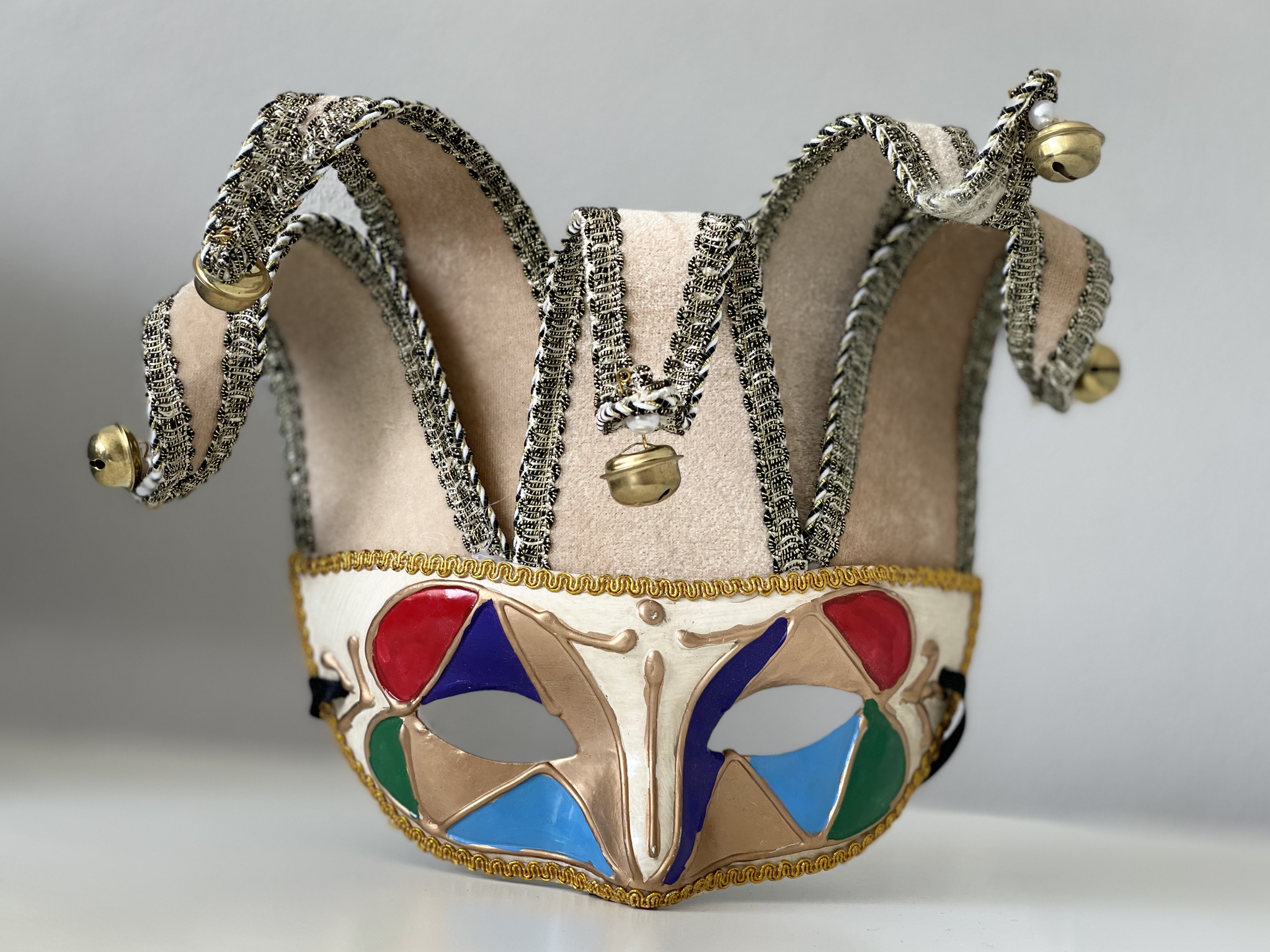 uitspraak Vertrouwelijk Overname Venetiaans masker 'Jolly Crown Multicolore Arte' - MisterMask.nl