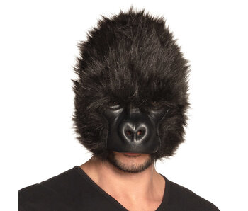 Maschera da gorilla di peluche