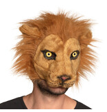 Masque en peluche lion