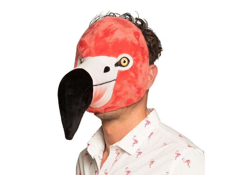 Plush mask Flamingo (pink)