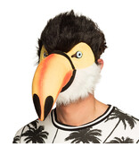 Masque d'oiseau en peluche Toucan