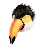 Masque d'oiseau en peluche Toucan