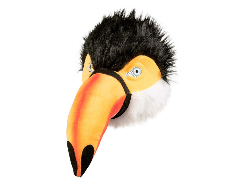 Masque d'oiseau en peluche Toucan