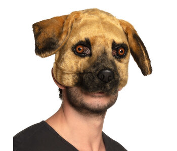 Plush mask Dog (brown)